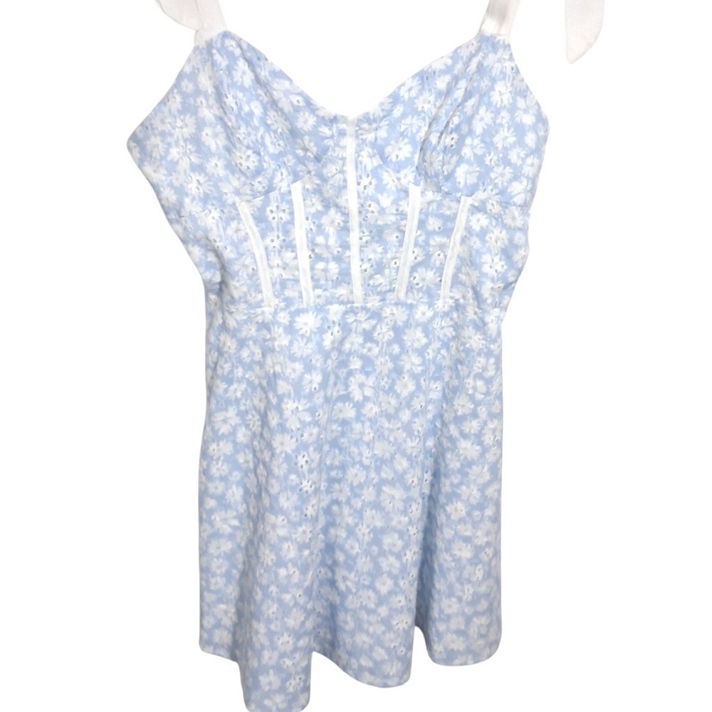 Y2k Storia Whimsical Babydoll Milkmaid Womens sz Medium Corset Graduation Dress - Picture 6 of 10